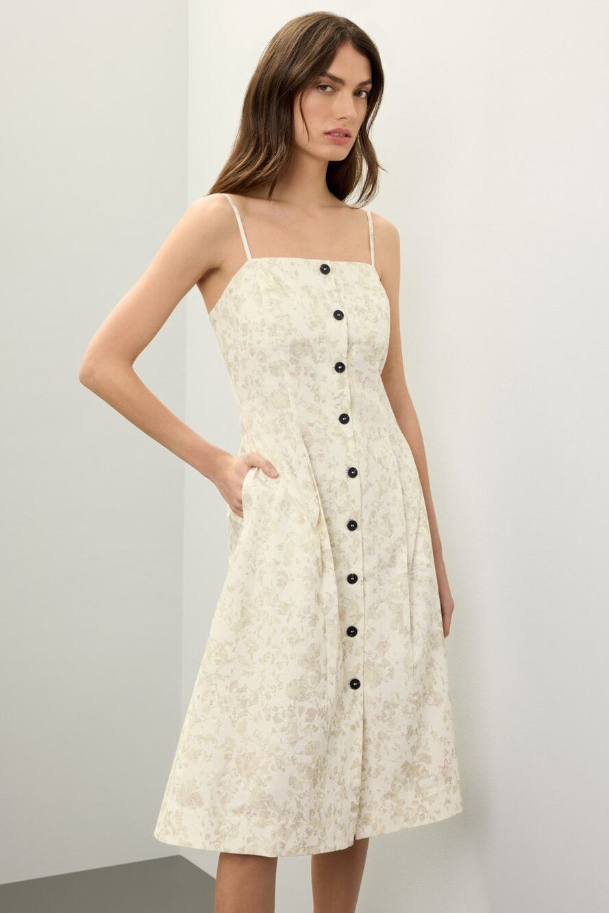 Eudon Choi x RTR - Button Up Linen Dress - Size 4